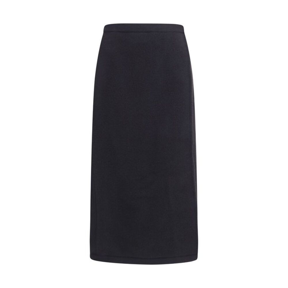 RIER Black Wool Oves Aries Midi Women's Skirt